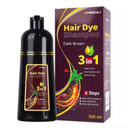 Hair Dye Shampoo Herbal 500ml Permanent Unisex Colouring UK, No Skin Stain - Herbal Hair Dye