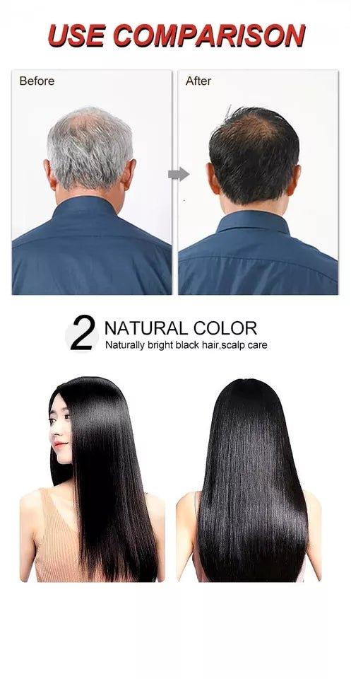 Kaiws Black Hair Colour Shampoo - Unisex, No Ammonia, No Stains